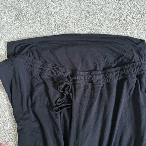 Thyme Maternity Black Jogging  Lounge Pants Size XXL Plus Pregnancy - Picture 3 of 8